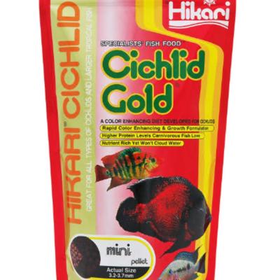 Hikari USA Cichlid Gold Pellets Fish Food 1ea/8.8 oz, Mini