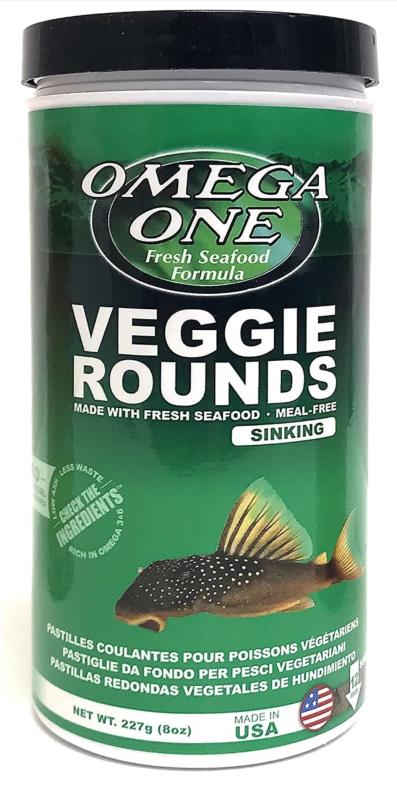 Omega One Veggie Rounds Sinking Pellet Fish Food 1ea/8.1 oz