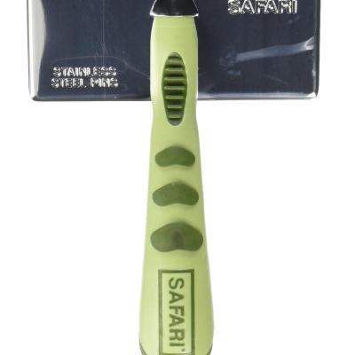 Safari Dog Soft Slicker Brush Light Green/Dark Green, 1ea/LG
