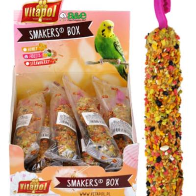 A & E Cages Smakers Snack Fruit Treat Stick Display for Parakeets