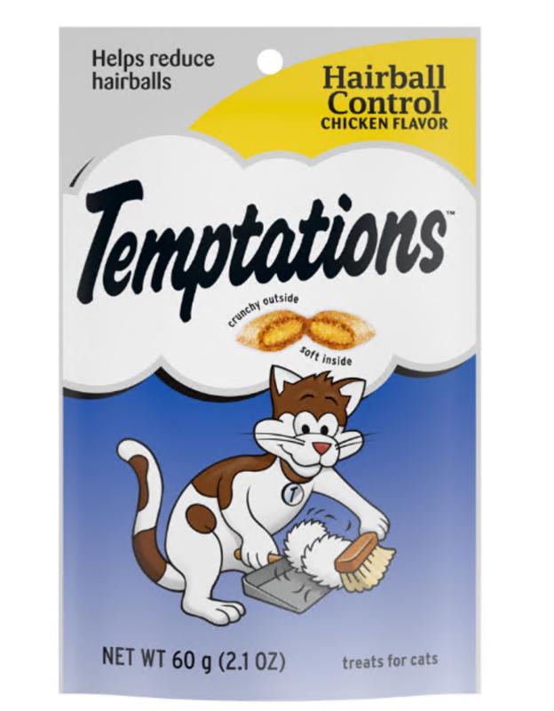 Temptations Hairball Control Crunchy & Soft Adult Cat Treats