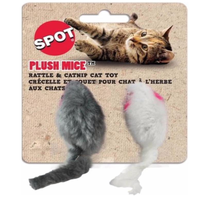 Spot Plush Mice Rattle & Catnip Cat Toy