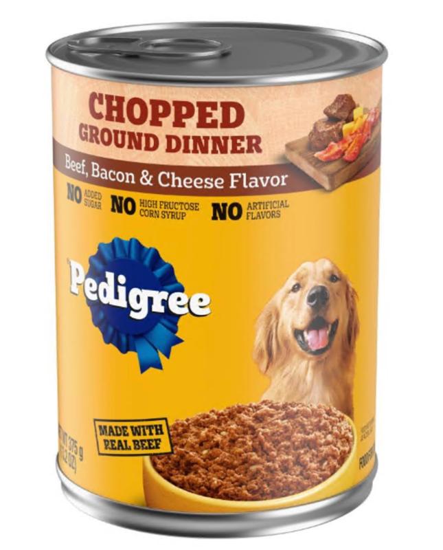 Pedigree Chopped Ground Dinner Adult Wet Dog Food