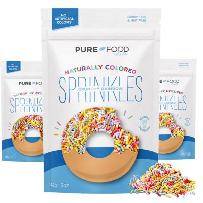 Pure Food By Estee Rainbow Dye Free Sprinkles 5oz Vegan