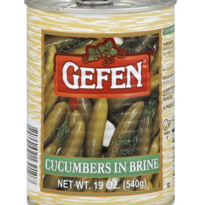 Gefen 7-9 Cucumber in Brine 19 oz