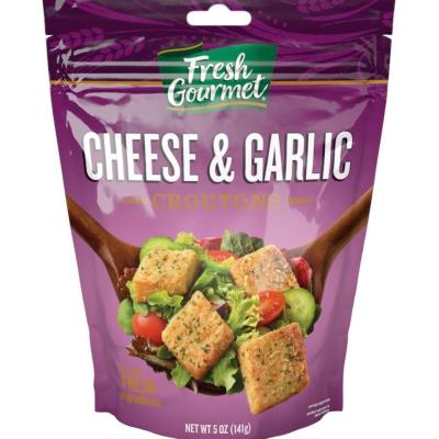 Fresh Gourmet Premium Croutons Cheese & Garlic 5 Ounce