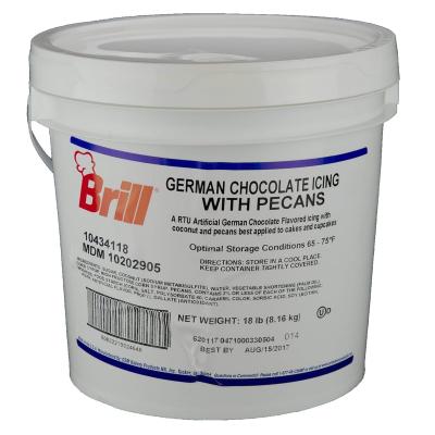 Brill Transmart German Chocolate Icing 18 Pound Pail