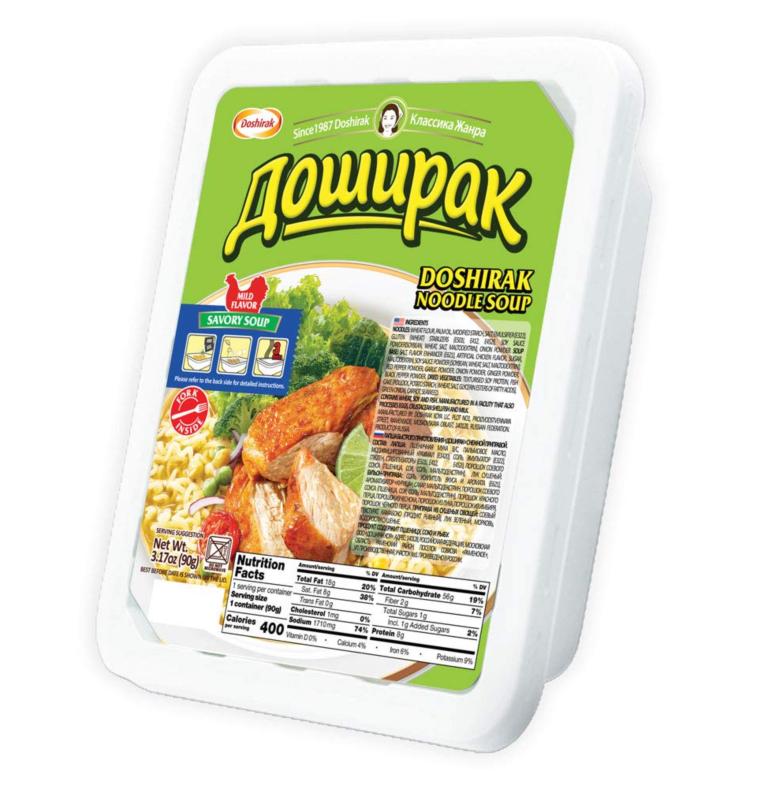 Doshirak Instant Noodle Soup Mild Chicken 3.17 oz