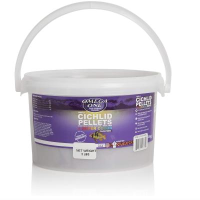 Omega One Cichlid Floating Pellet Fish Food Small Pellets, 1ea/2 lb